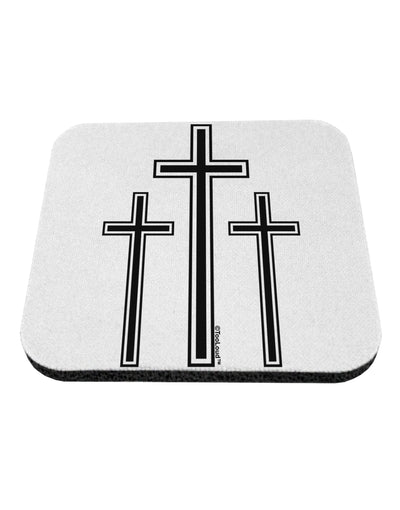 Three Cross Design - Easter Coaster by TooLoud-Coasters-TooLoud-White-Davson Sales