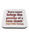 Emerson Sunset Quote Coaster-Coasters-TooLoud-1 Piece-Davson Sales