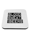 Blood Sweat and Beers Design Coaster by TooLoud-Coasters-TooLoud-White-Davson Sales