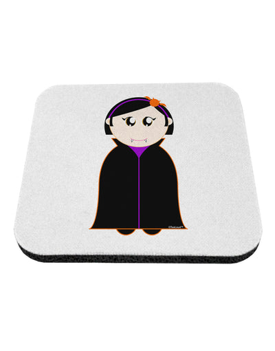 Cute Vampire Girl Halloween Coaster-Coasters-TooLoud-White-Davson Sales