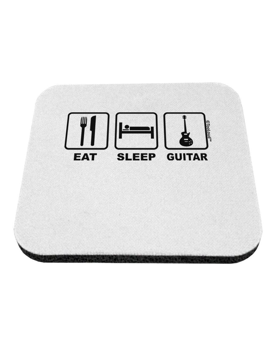 Eat Sleep Guitar Design Coaster by TooLoud-Coasters-TooLoud-White-Davson Sales