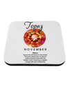 Birthstone Topaz Coaster by TooLoud-Coasters-TooLoud-1-Davson Sales