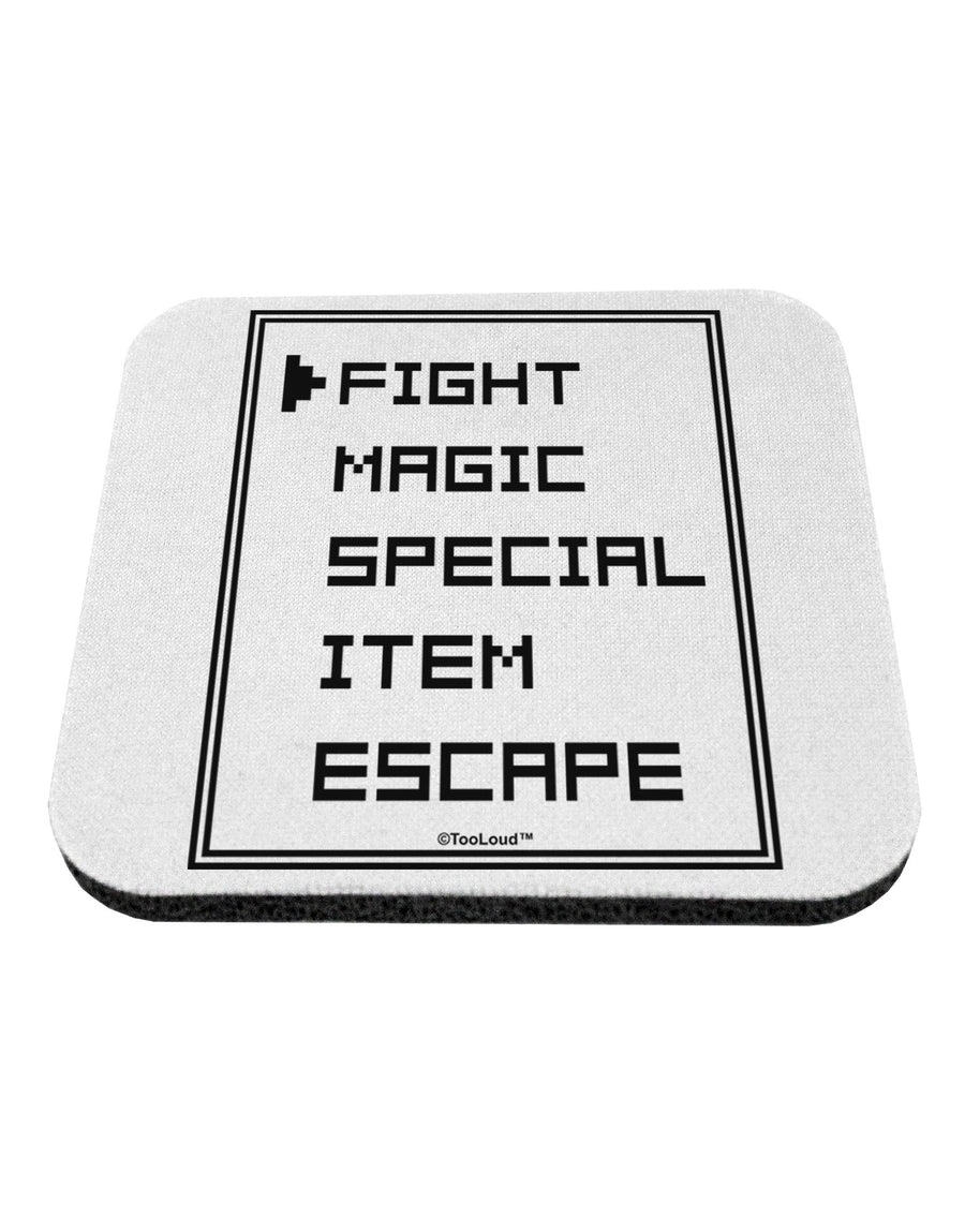 RPG Command Selection List Coaster by TooLoud-Coasters-TooLoud-White-Davson Sales