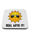 Deal With It Cute Sun Coaster by TooLoud-Coasters-TooLoud-1-Davson Sales