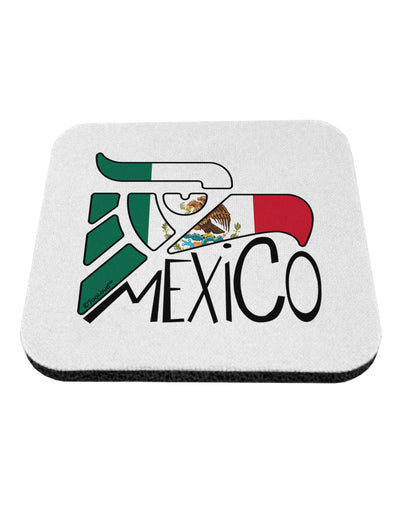 Mexico Eagle Symbol - Mexican Flag - Mexico Coaster by TooLoud-Coasters-TooLoud-White-Davson Sales