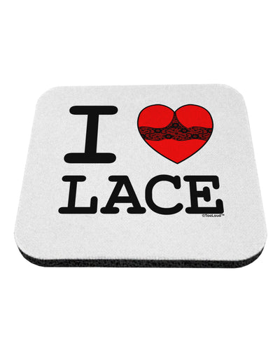 I Love Heart Lace Coaster-Coasters-TooLoud-White-Davson Sales