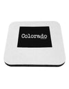 Colorado - United States Shape Coaster-Coasters-TooLoud-White-Davson Sales