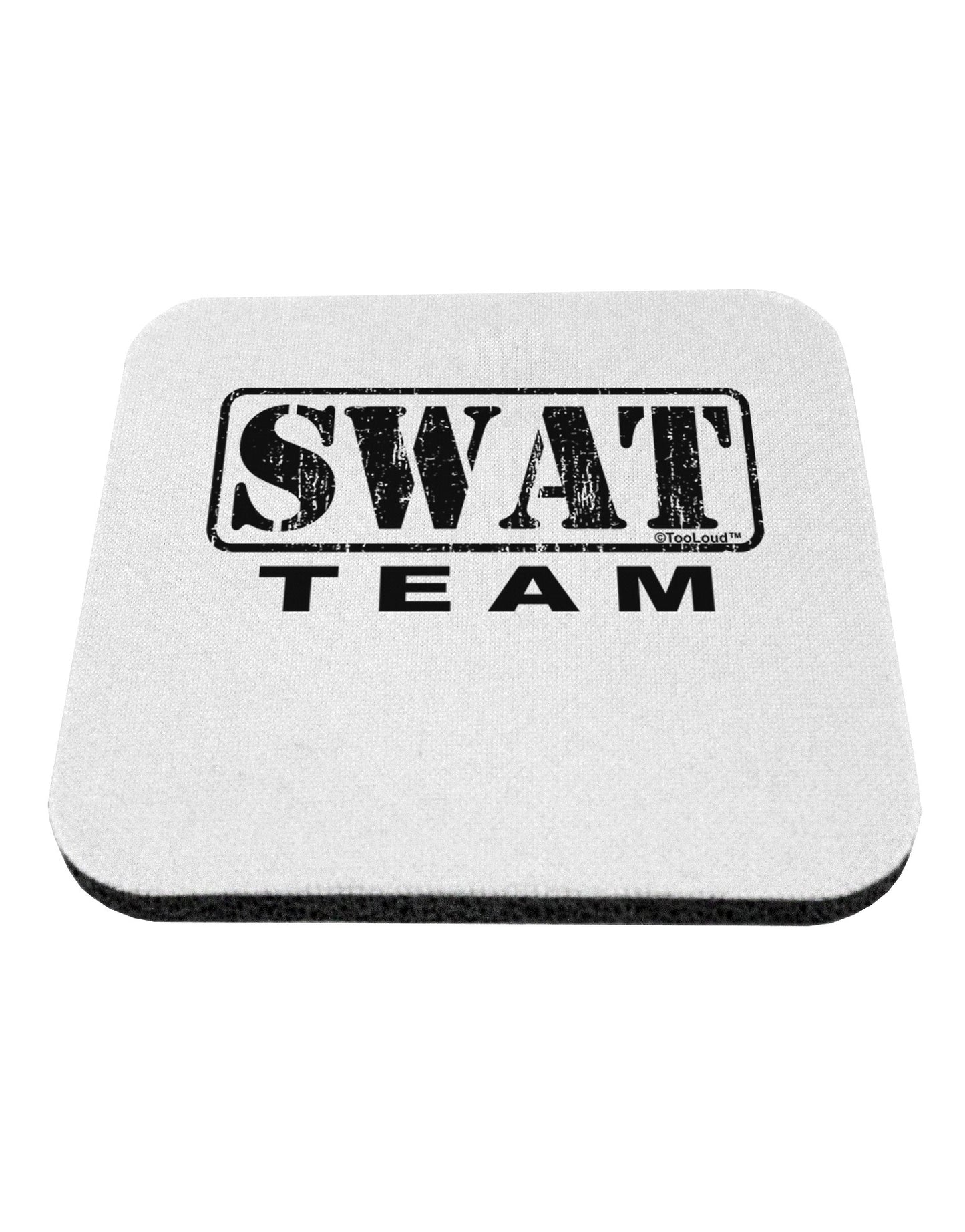 SWAT Team Logo - Distressed Coaster by TooLoud-Coasters-TooLoud-White-Davson Sales