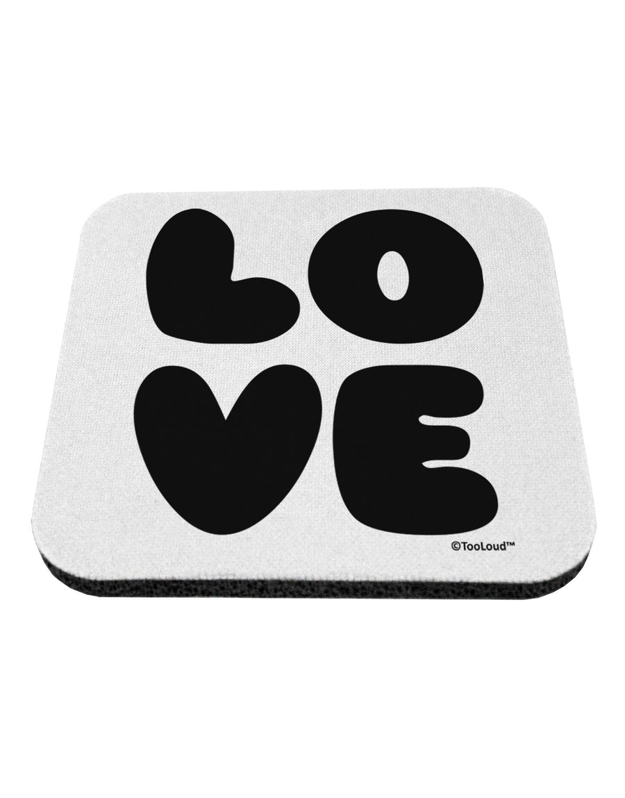 LOVE Text Coaster by TooLoud-Coasters-TooLoud-White-Davson Sales