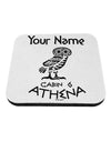 Personalized Cabin 6 Athena Coaster by TooLoud-Coasters-TooLoud-White-Davson Sales