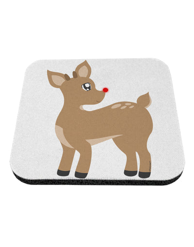 Cute Little Rudolph the Reindeer - Christmas Coaster by TooLoud-Coasters-TooLoud-White-Davson Sales