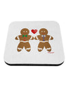 Gingerbread Man Couple Coaster by TooLoud-Coasters-TooLoud-White-Davson Sales