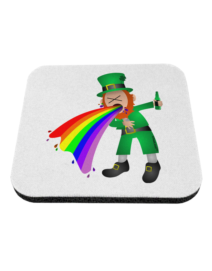 Puking Rainbow Leprechaun Coaster-Coasters-TooLoud-1-Davson Sales