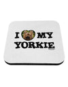 I Heart My Yorkie Coaster by TooLoud-Coasters-TooLoud-White-Davson Sales