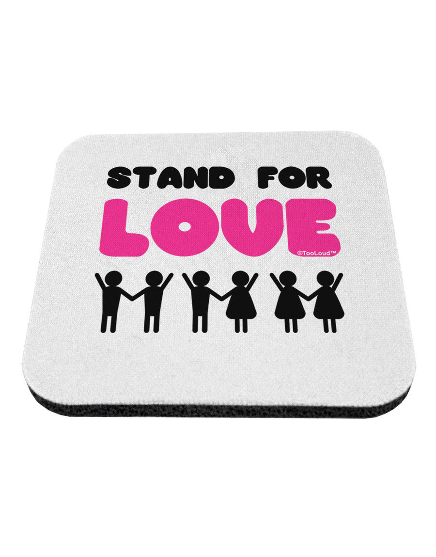 Stand For Love Pink Coaster-Coasters-TooLoud-White-Davson Sales