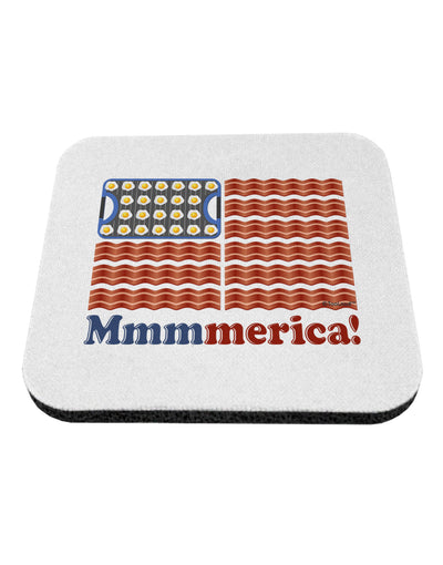 American Breakfast Flag - Bacon and Eggs - Mmmmerica Coaster-Coasters-TooLoud-White-Davson Sales