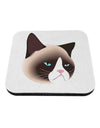 Cute Disgruntled Siamese Cat Coaster-Coasters-TooLoud-1-Davson Sales