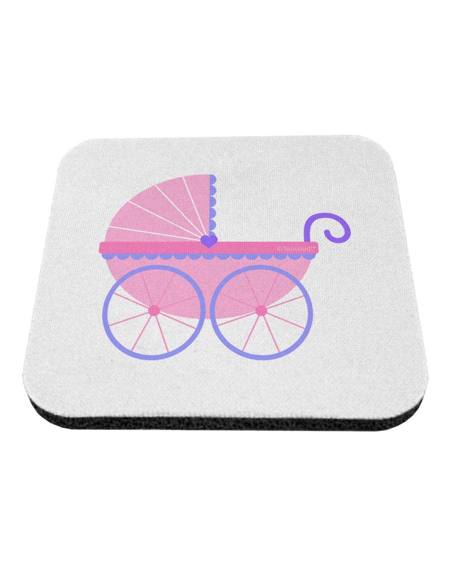 Baby Girl Carriage Coaster-Coasters-TooLoud-White-Davson Sales