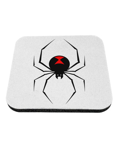 Black Widow Spider Design Coaster-Coasters-TooLoud-White-Davson Sales