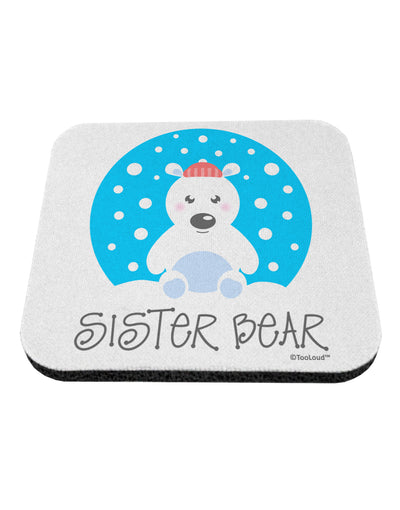 Matching Polar Bear Family - Sister Bear Coaster by TooLoud-Coasters-TooLoud-White-Davson Sales