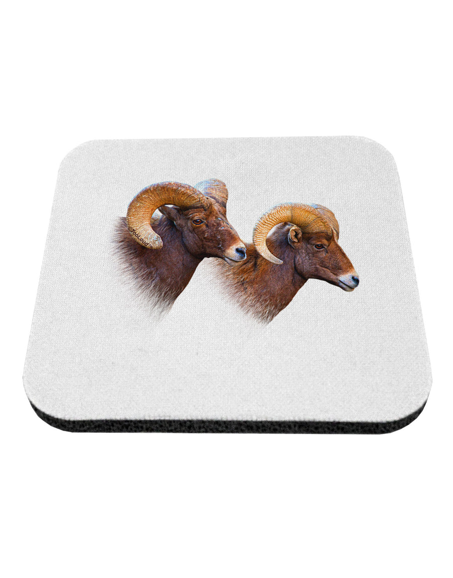 Two Majestic Bighorn Rams Coaster-Coasters-TooLoud-1-Davson Sales