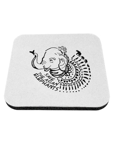 TooLoud Save the Asian Elephants Coaster-Coasters-TooLoud-1 Piece-Davson Sales