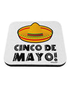 Sombrero Design - Cinco de Mayo Coaster by TooLoud-Coasters-TooLoud-White-Davson Sales