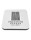 Freedom Flag BnW Coaster-Coasters-TooLoud-White-Davson Sales