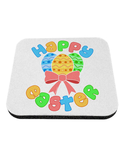 Happy Easter Easter Eggs Coaster by TooLoud-Coasters-TooLoud-White-Davson Sales