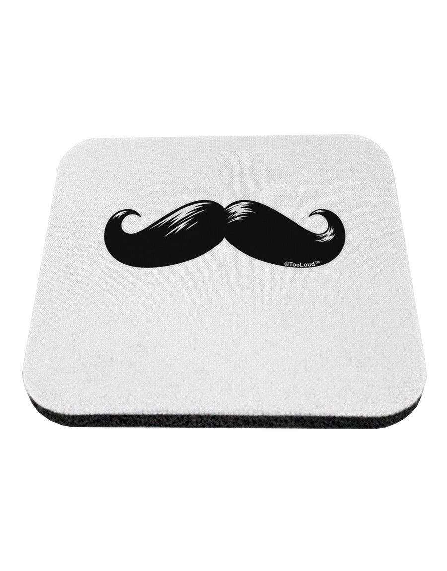 Big Black Mustache Coaster-Coasters-TooLoud-White-Davson Sales