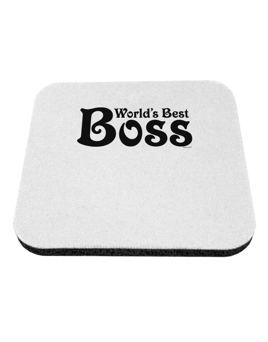 World's Best Boss - Boss Day Coaster-Coasters-TooLoud-White-Davson Sales