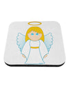 Cute Christmas Angel Girl Coaster-Coasters-TooLoud-White-Davson Sales