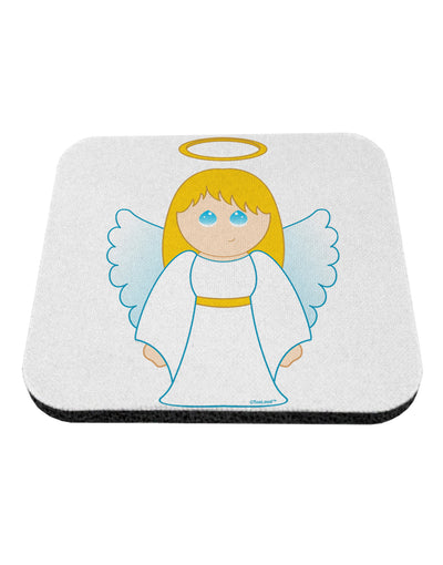 Cute Christmas Angel Girl Coaster-Coasters-TooLoud-White-Davson Sales