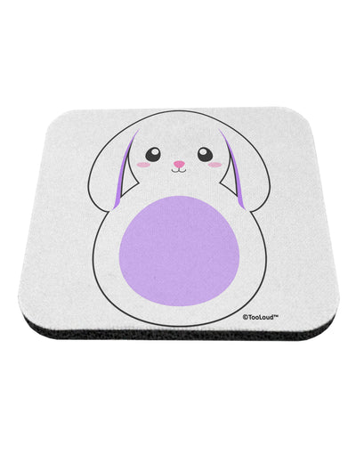 Cute Bunny with Floppy Ears - Purple Coaster by TooLoud-Coasters-TooLoud-White-Davson Sales