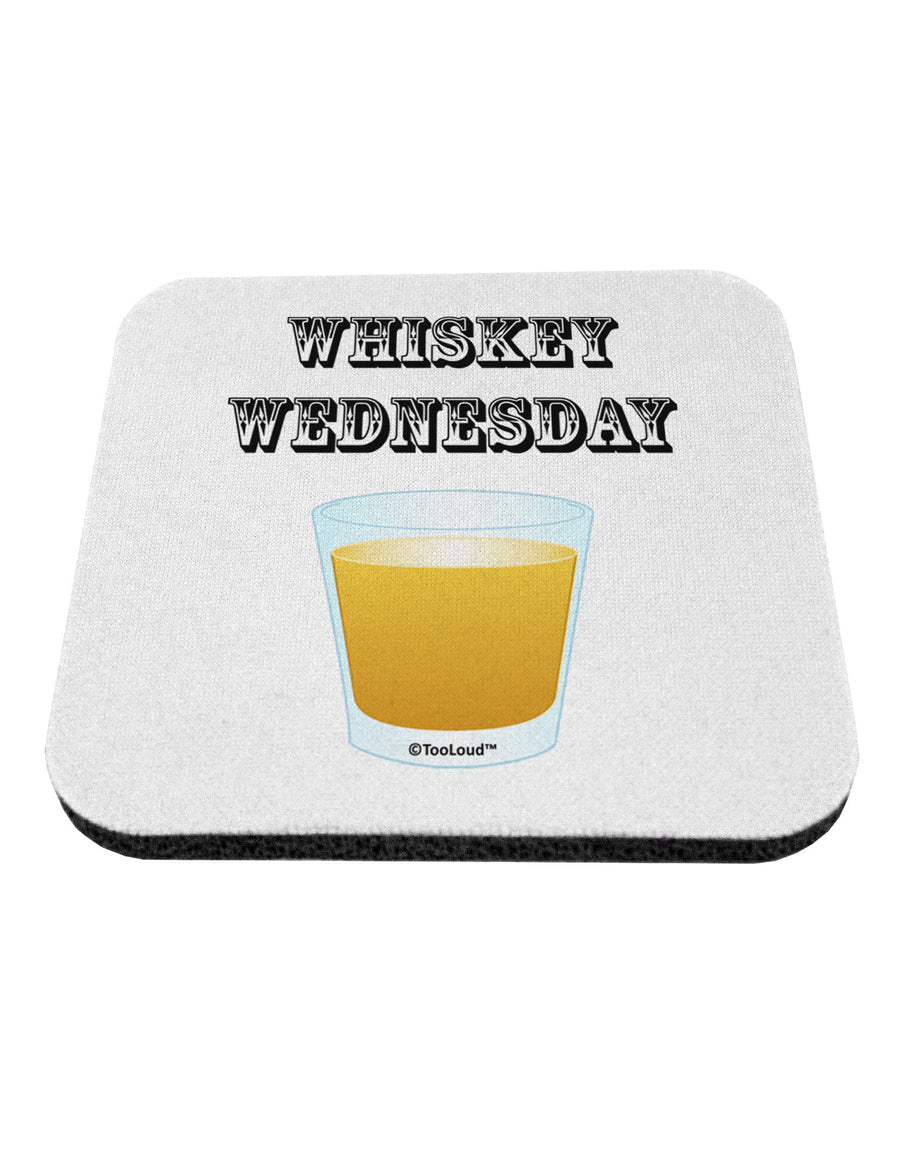 Whiskey Wednesday Design - Text Coaster by TooLoud-Coasters-TooLoud-White-Davson Sales