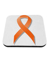 Leukemia Awareness Ribbon - Orange Coaster-Coasters-TooLoud-White-Davson Sales