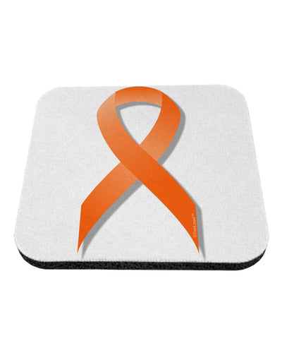 Leukemia Awareness Ribbon - Orange Coaster-Coasters-TooLoud-White-Davson Sales