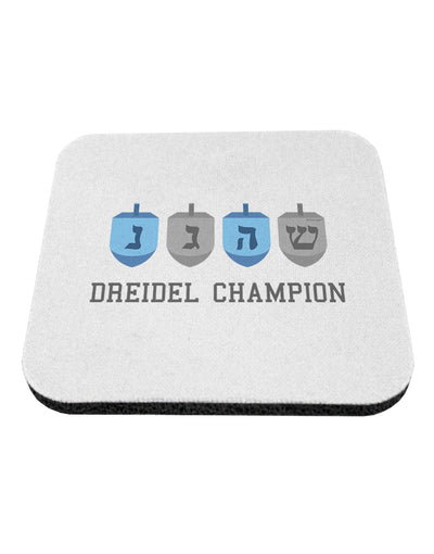 Dreidel Champion Hanukkah Coaster-Coasters-TooLoud-White-Davson Sales