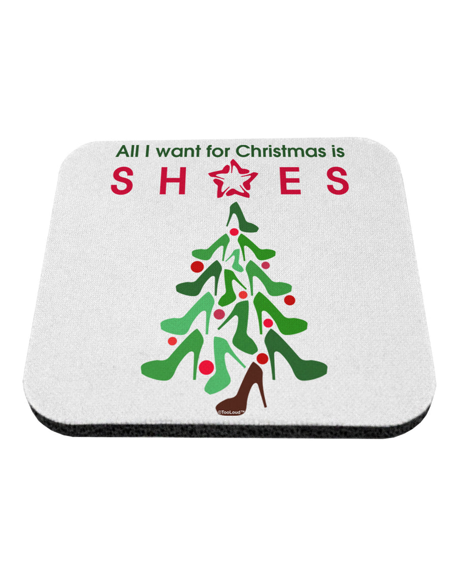 All I want for Christmas is Shoes Coaster-Coasters-TooLoud-White-Davson Sales