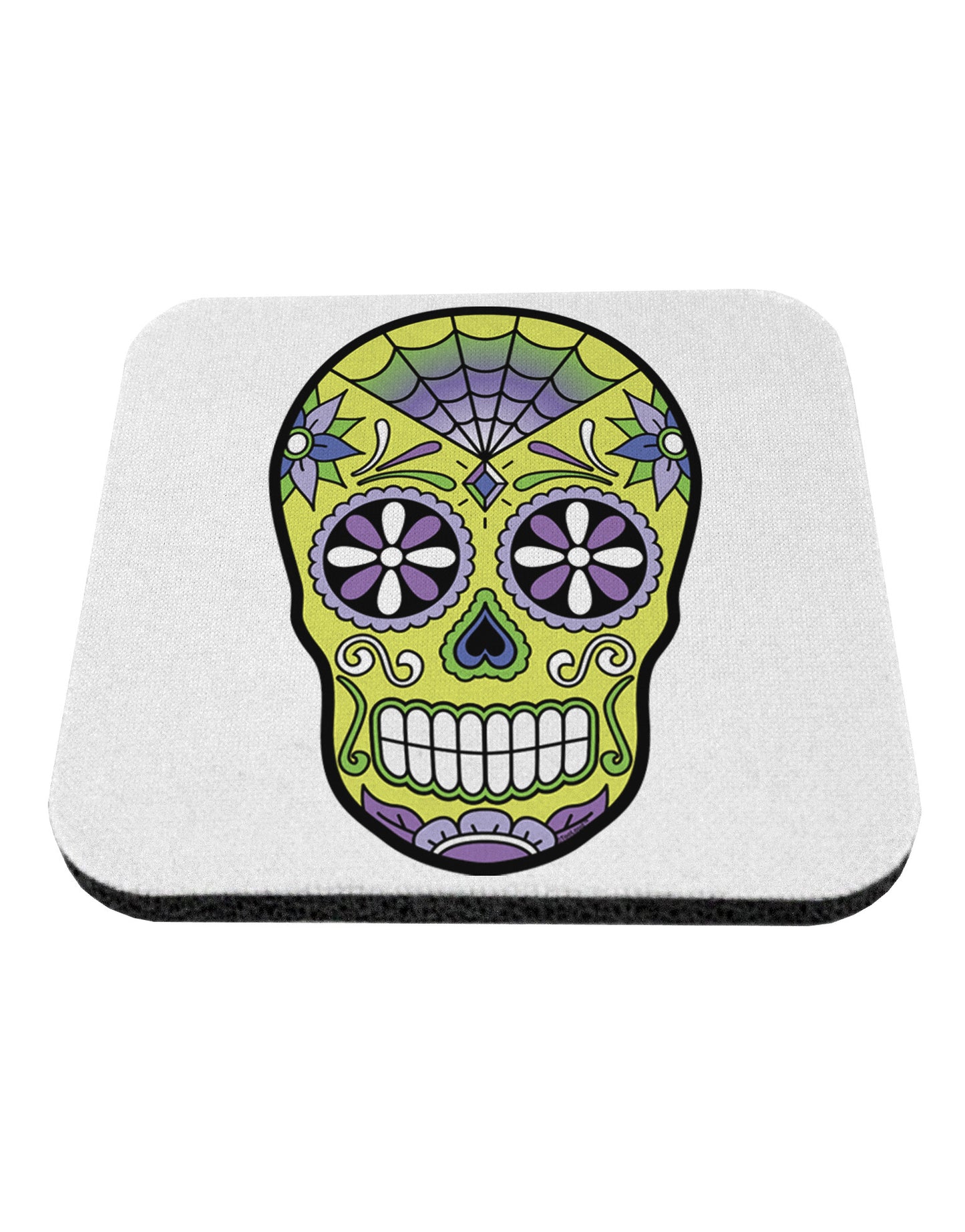 Version 7 Poison Day of the Dead Calavera Coaster-Coasters-TooLoud-White-Davson Sales