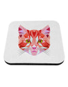 Geometric Kitty Red Coaster-Coasters-TooLoud-1-Davson Sales