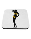 Polka Dot Bikini Shadow Coaster by TooLoud-Coasters-TooLoud-White-Davson Sales