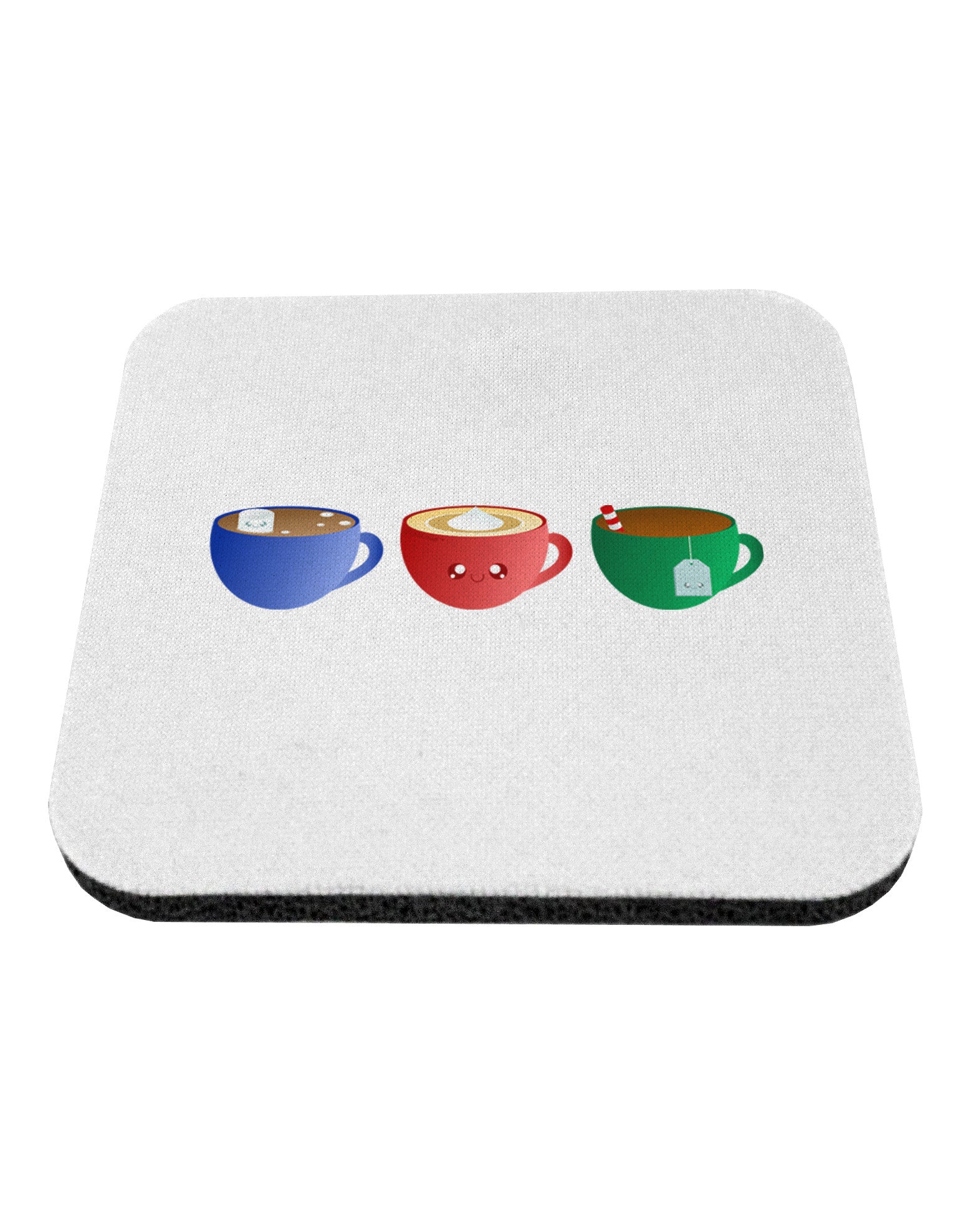 Cute Holiday Drink Set - Christmas Coaster-Coasters-TooLoud-White-Davson Sales