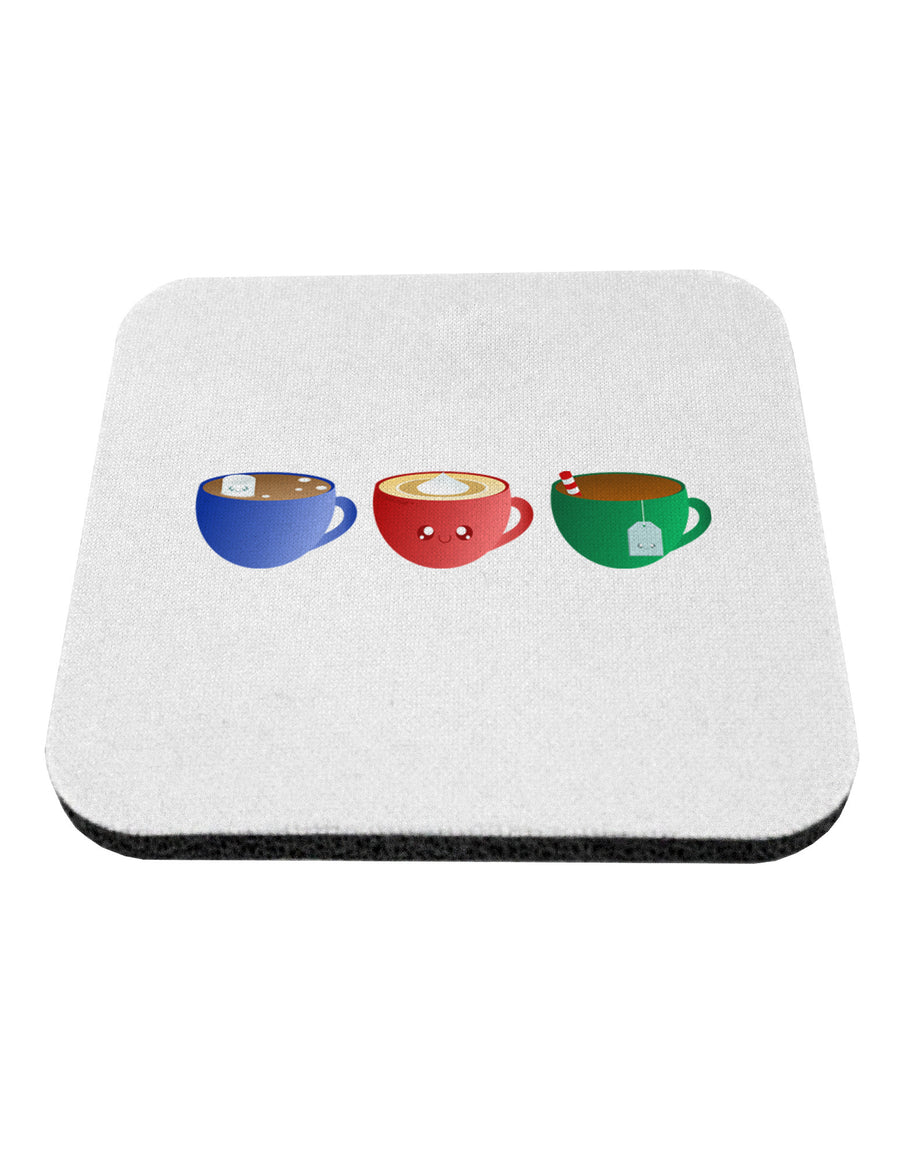 Cute Holiday Drink Set - Christmas Coaster-Coasters-TooLoud-White-Davson Sales