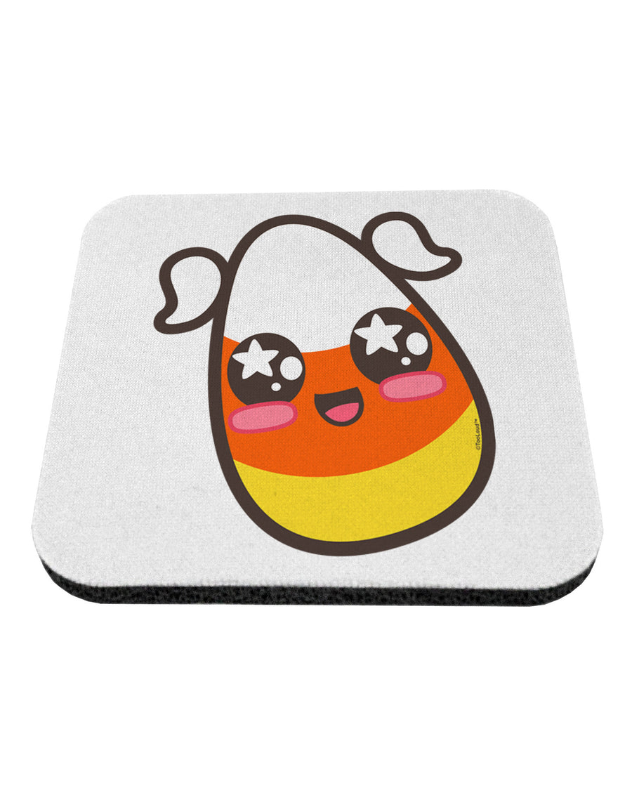 Cute Girl Child Candy Corn Family Halloween Coaster-Coasters-TooLoud-White-Davson Sales