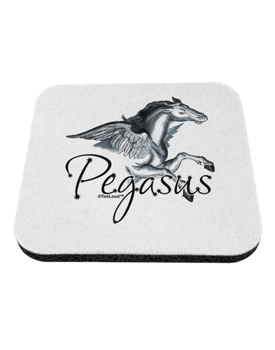 Pegasus Color Illustration Coaster-Coasters-TooLoud-White-Davson Sales