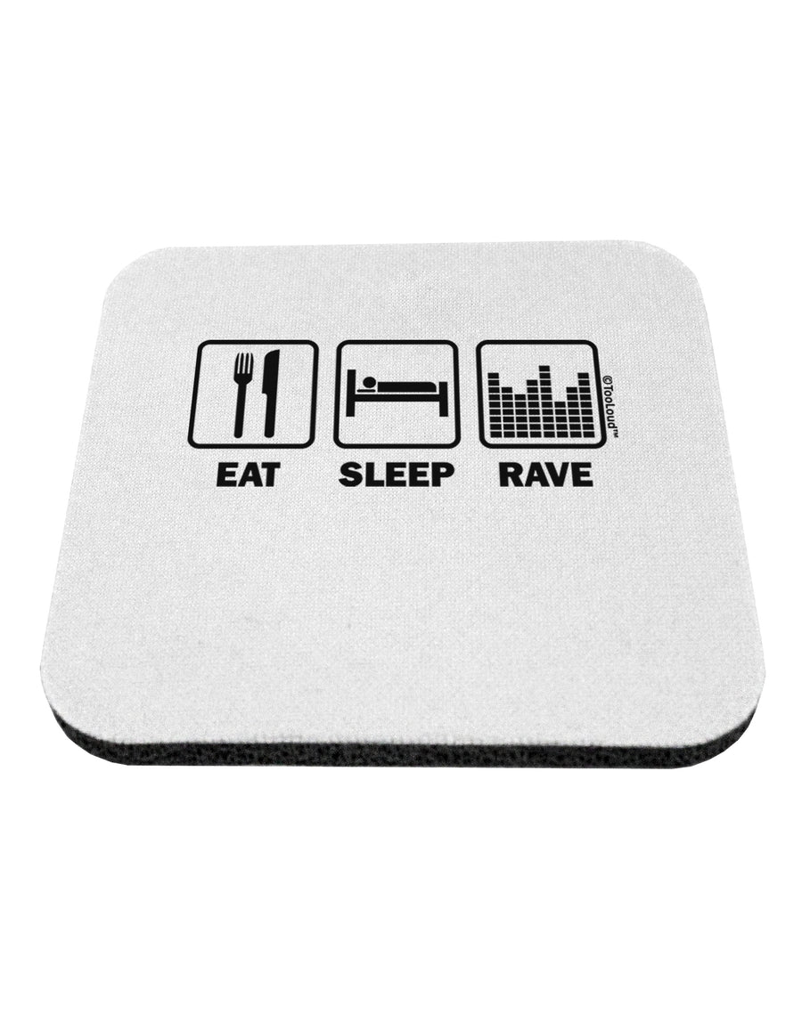 Eat Sleep Rave Coaster by TooLoud-Coasters-TooLoud-White-Davson Sales