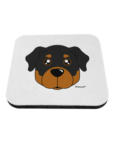 Cute Rottweiler Dog Coaster by TooLoud-Coasters-TooLoud-White-Davson Sales