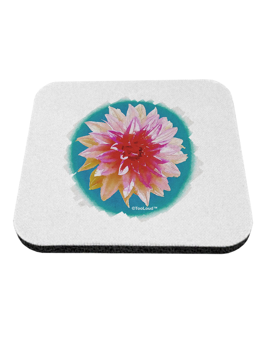 Watercolor Flower Coaster-Coasters-TooLoud-White-Davson Sales