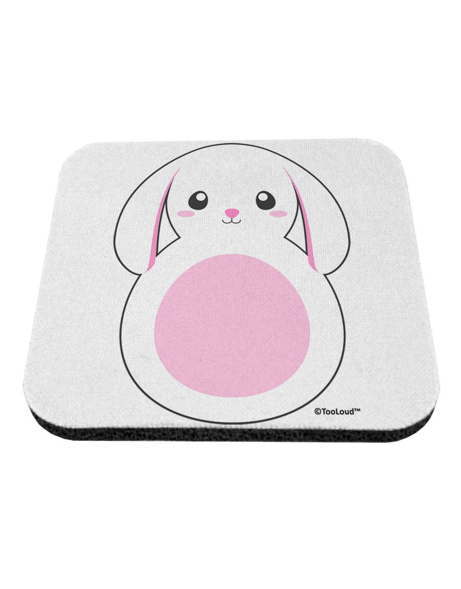 Cute Bunny with Floppy Ears - Pink Coaster by TooLoud-Coasters-TooLoud-White-Davson Sales